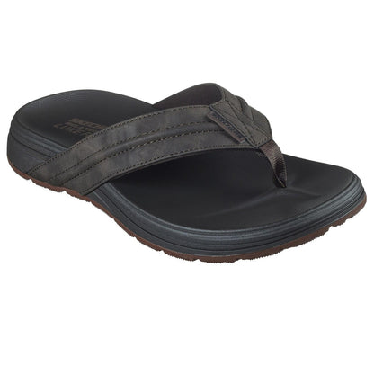 Chocolate - Front - Skechers Mens Patino-Marlee Flip Flops
