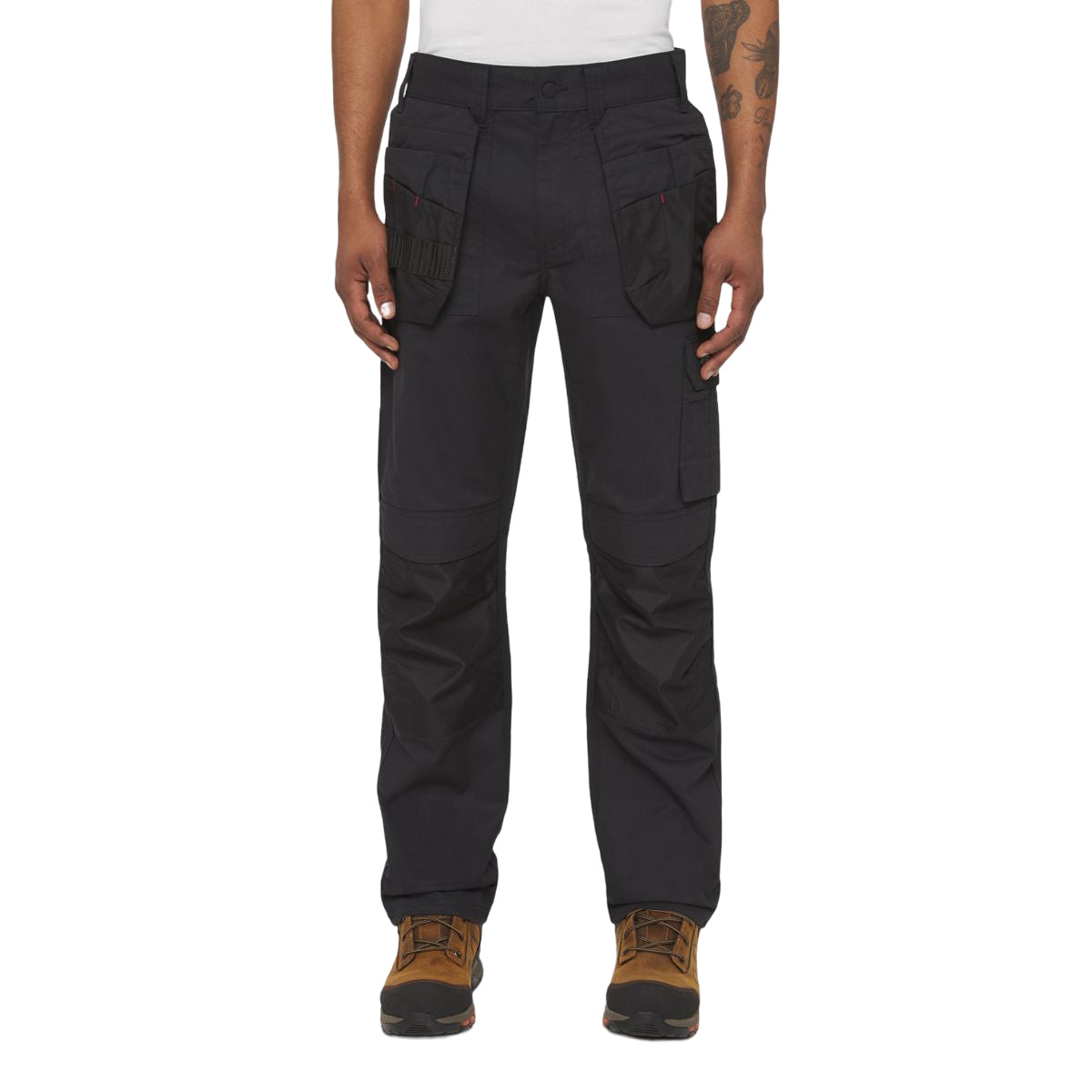 Black - Side - Dickies Workwear Mens Utility Multi Pocket Work Trousers