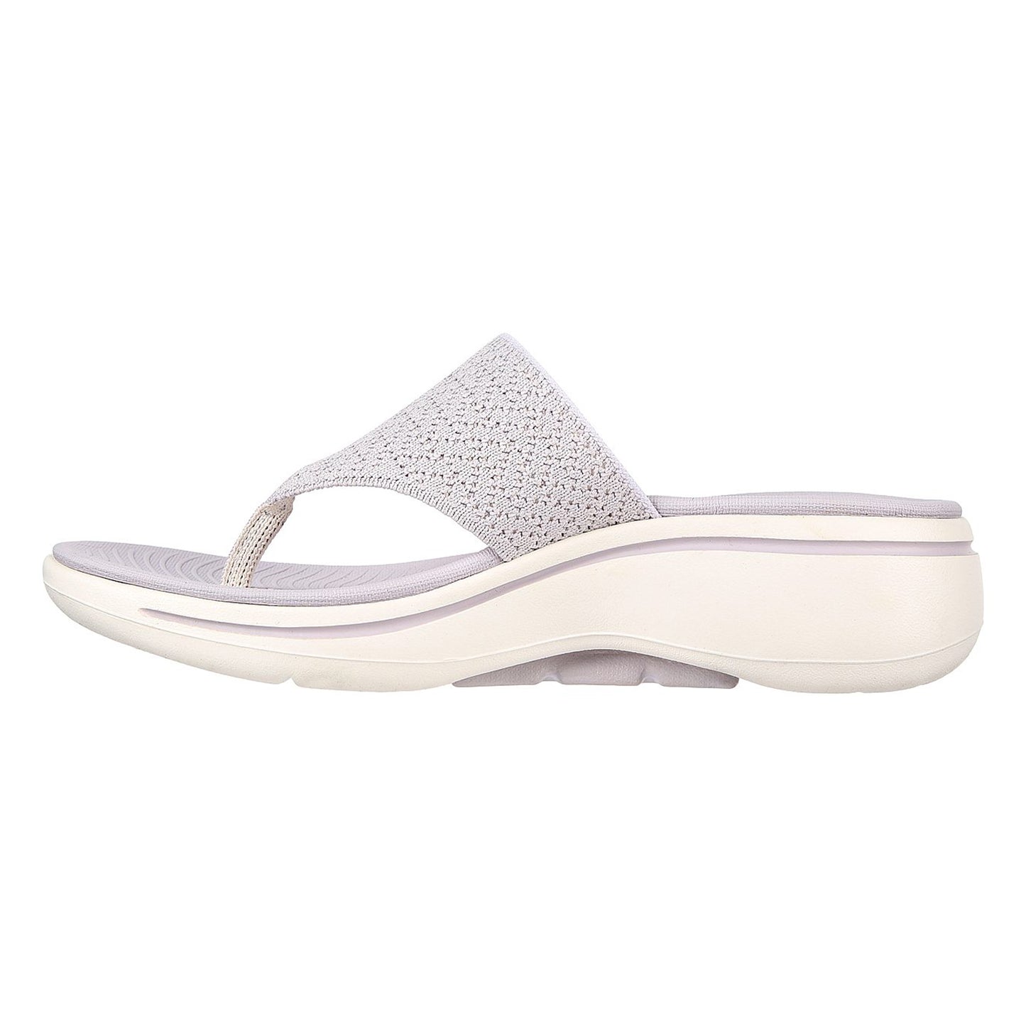 Lilac - Back - Skechers Womens-Ladies Go Walk Arch Fit Spellbound Flip Flops
