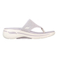 Lilac - Side - Skechers Womens-Ladies Go Walk Arch Fit Spellbound Flip Flops