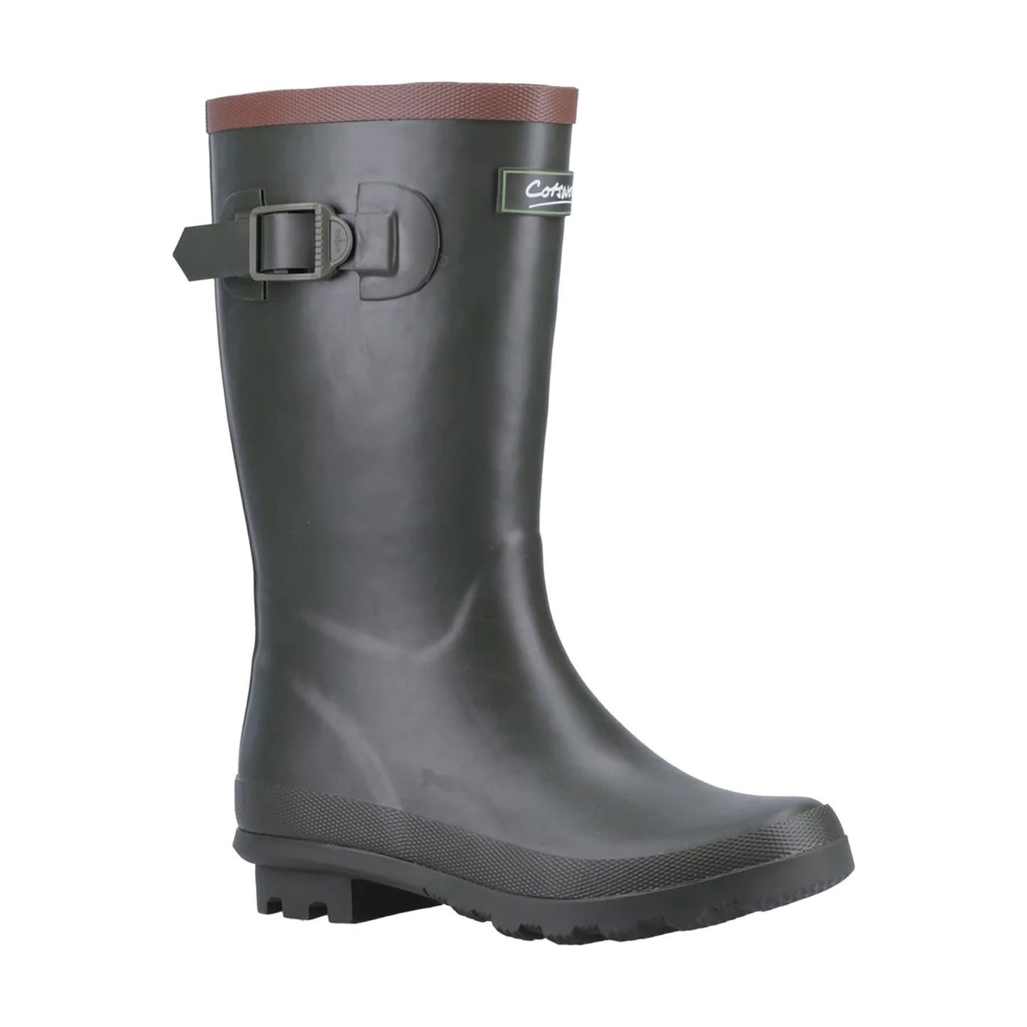 Green - Front - Cotswold Childrens-Kids Bowldown Wellington Boots