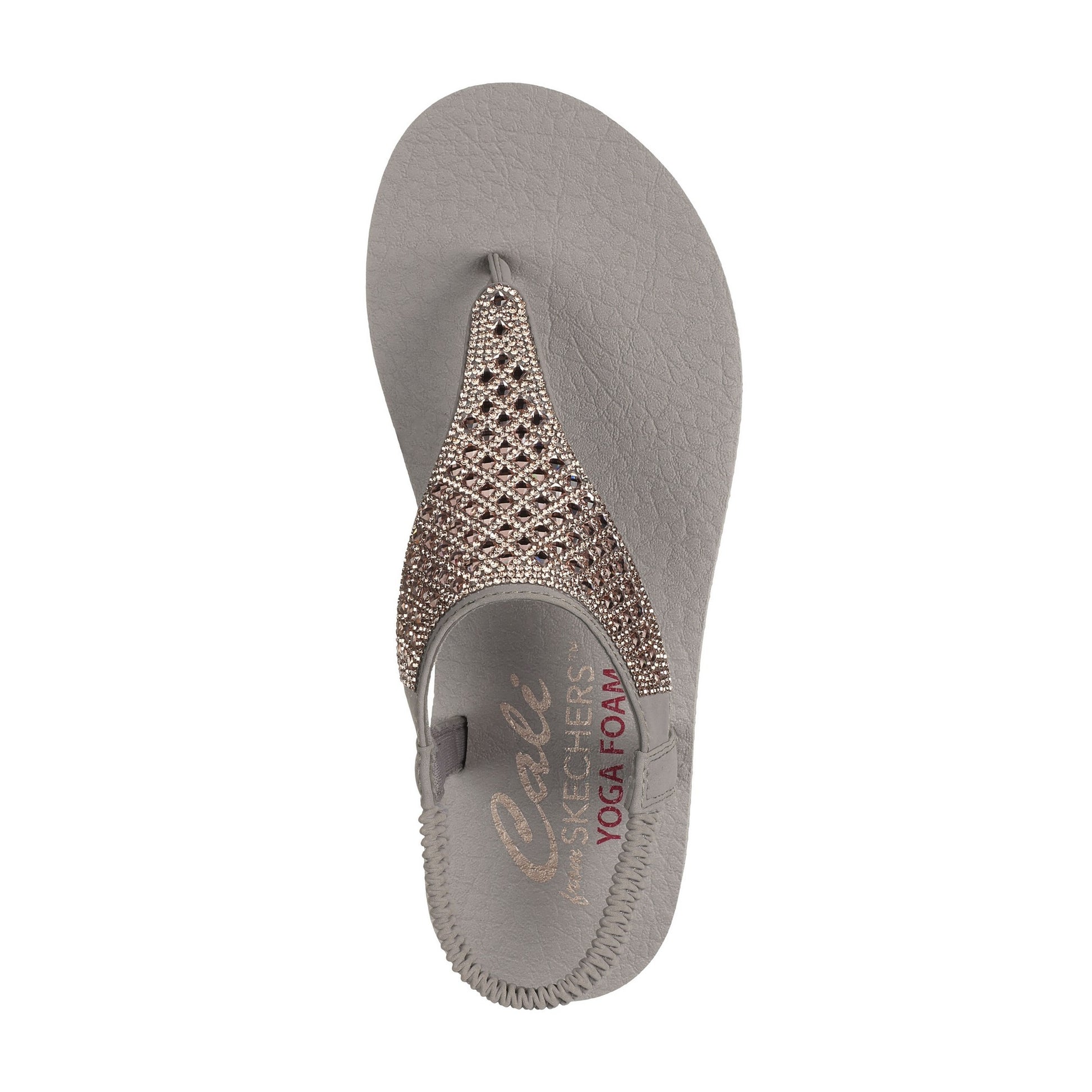 Taupe - Lifestyle - Skechers Womens-Ladies Meditation - Rockstar Flip Flops