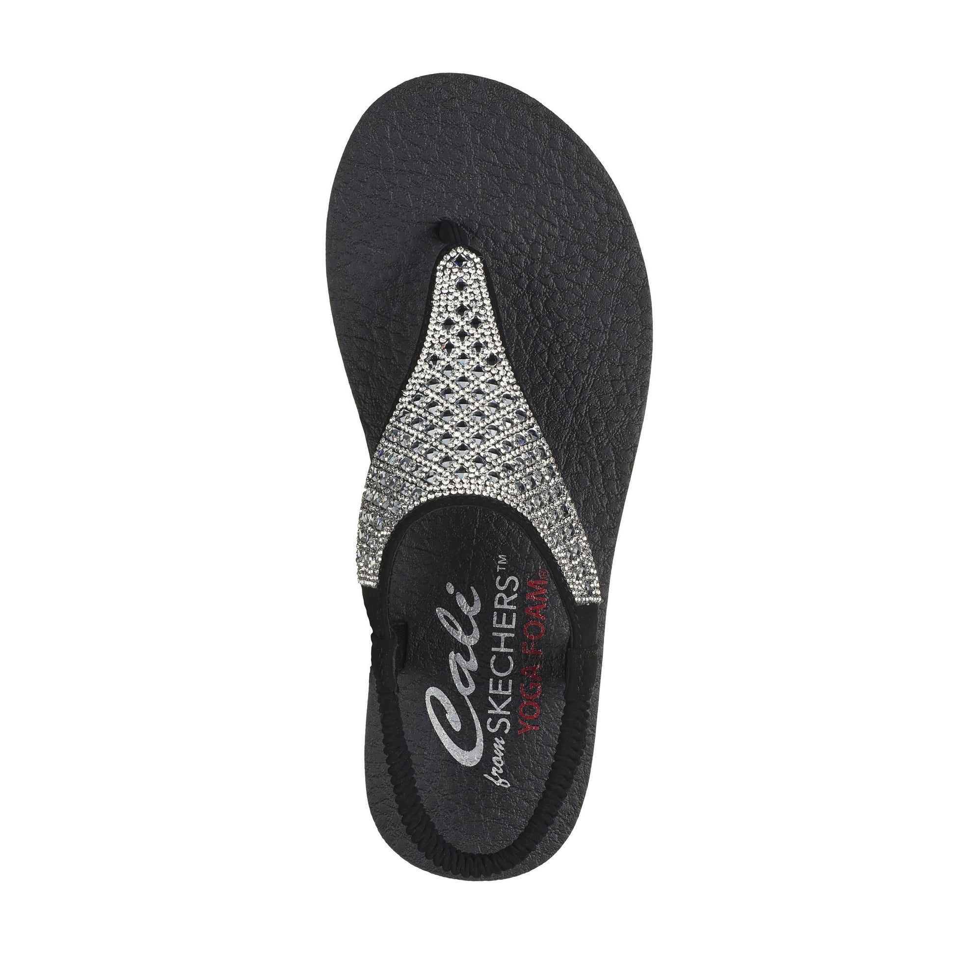 Black - Lifestyle - Skechers Womens-Ladies Meditation - Rockstar Flip Flops