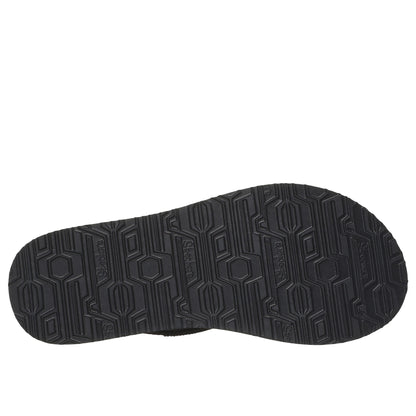 Black - Pack Shot - Skechers Womens-Ladies Meditation - Rockstar Flip Flops