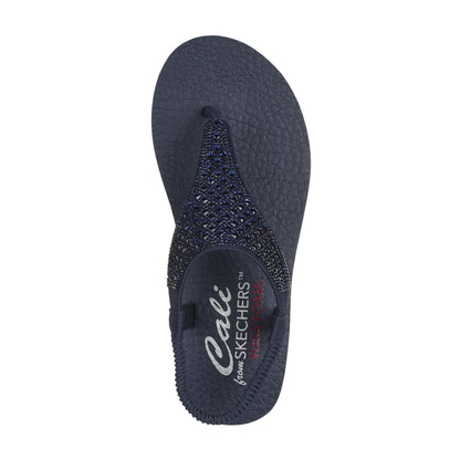 Navy - Lifestyle - Skechers Womens-Ladies Meditation - Rockstar Flip Flops