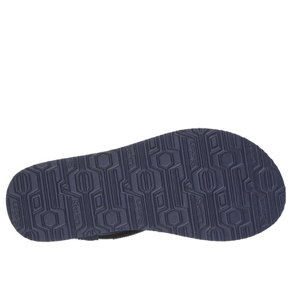 Navy - Pack Shot - Skechers Womens-Ladies Meditation - Rockstar Flip Flops