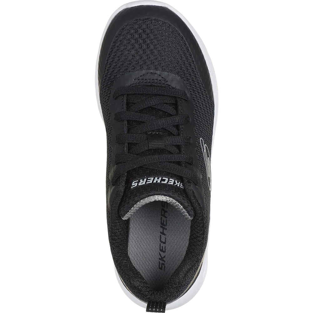 Black - Side - Skechers Boys Microspec Max - Kaptix Trainers