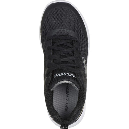 Black - Side - Skechers Boys Microspec Max - Kaptix Trainers