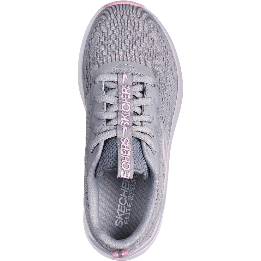 Grey - Side - Skechers Boys Elite Sport- Radiant Squad Trainers