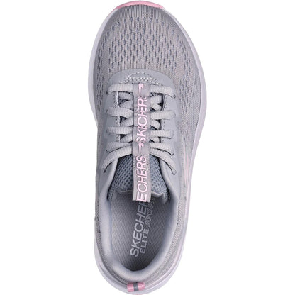 Grey - Side - Skechers Boys Elite Sport- Radiant Squad Trainers