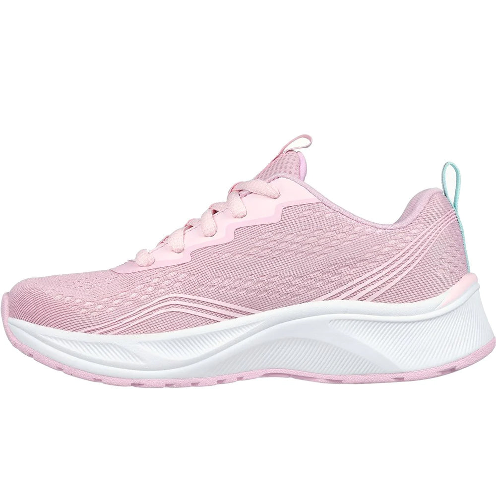 Light Pink - Back - Skechers Boys Elite Sport- Radiant Squad Trainers