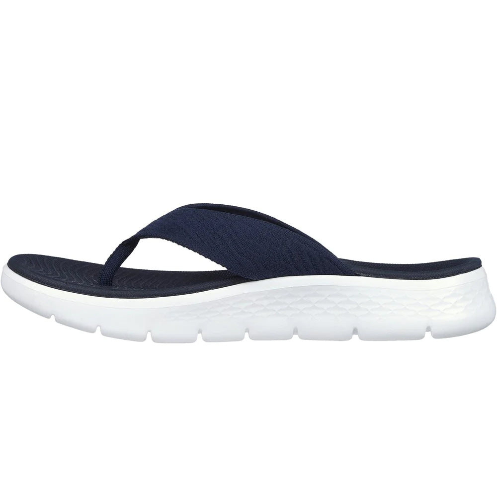 Navy - Back - Skechers Womens-Ladies Go Walk Flex Splendour Flip Flops