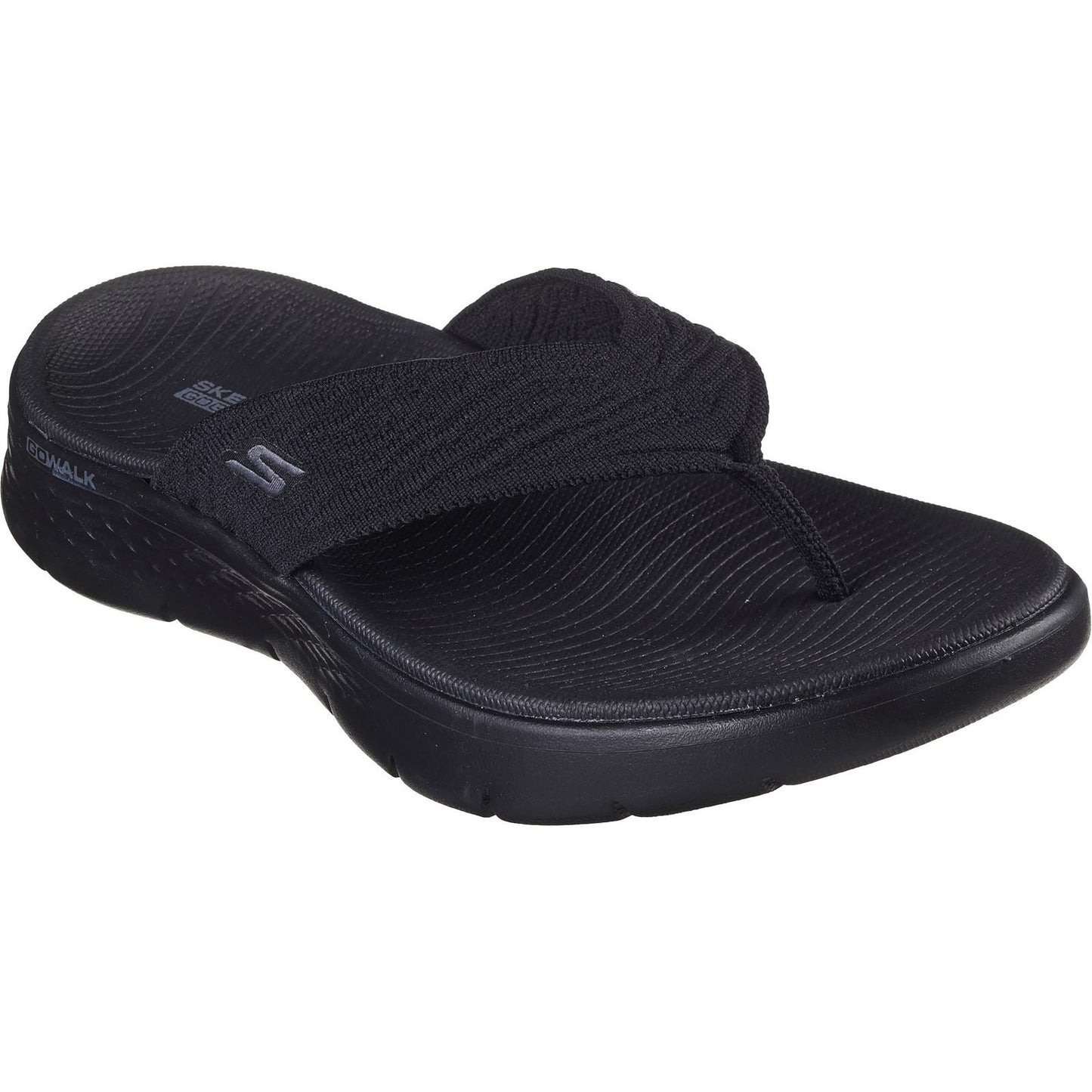 Black - Front - Skechers Womens-Ladies Go Walk Flex Splendour Flip Flops