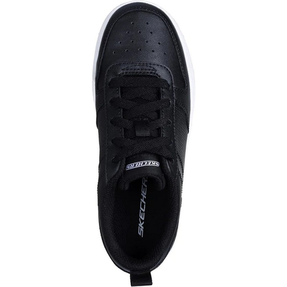 Black-White - Pack Shot - Skechers Boys Smooth Street -Genzo Trainers
