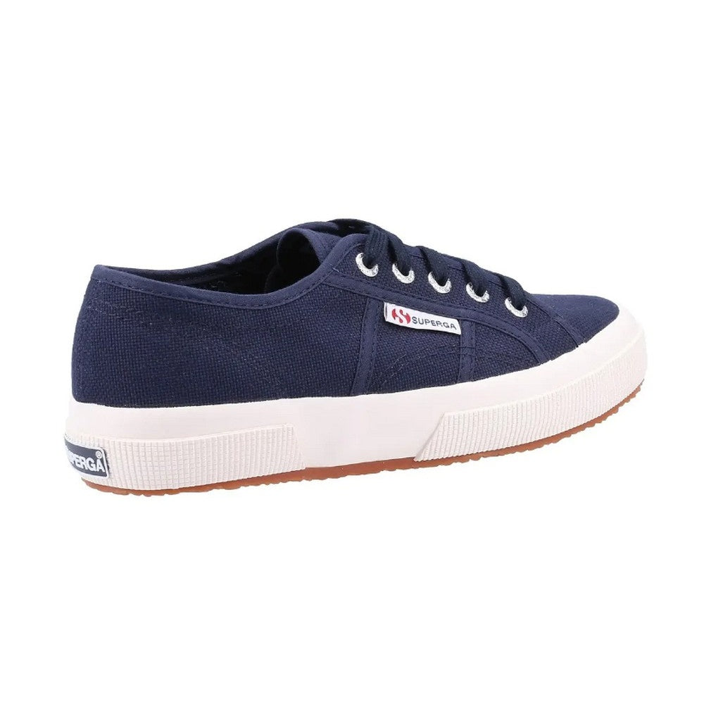 Navy-White - Side - Superga Womens-Ladies 2750 Cotu Classic Trainers