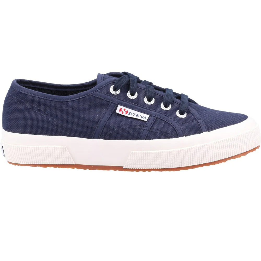 Navy - Side - Superga Womens-Ladies 2750 Cotu Classic Trainers