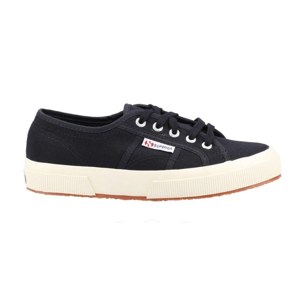 Black - Side - Superga Womens-Ladies 2750 Cotu Classic Trainers