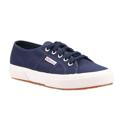 Navy-White - Front - Superga Womens-Ladies 2750 Cotu Classic Trainers