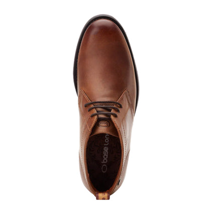 Tan - Pack Shot - Base London Mens Atkinson Leather Chukka Boots