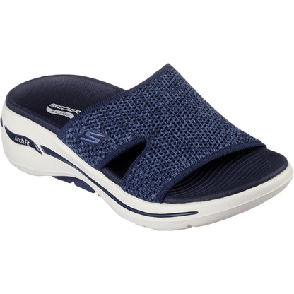 Navy - Front - Skechers Womens-Ladies Go Walk Joyful Arch Fit Sandals