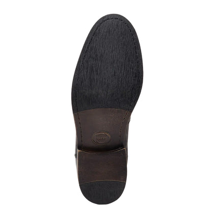 Black - Close up - Base London Mens Bateman Leather Chelsea Boots