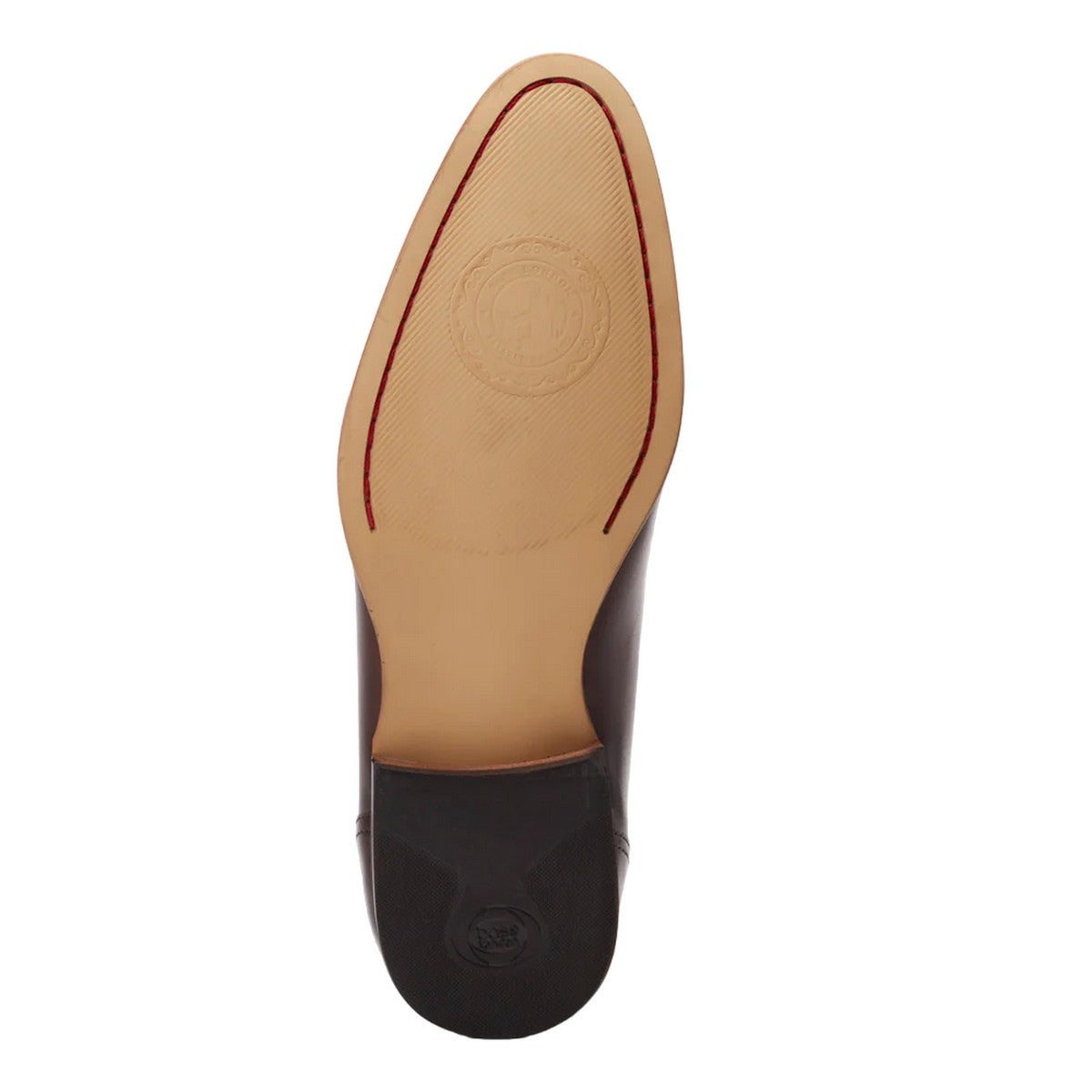 Dark Brown - Side - Base London Mens Gambino Leather Brogues