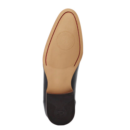 Black - Side - Base London Mens Gambino Leather Brogues