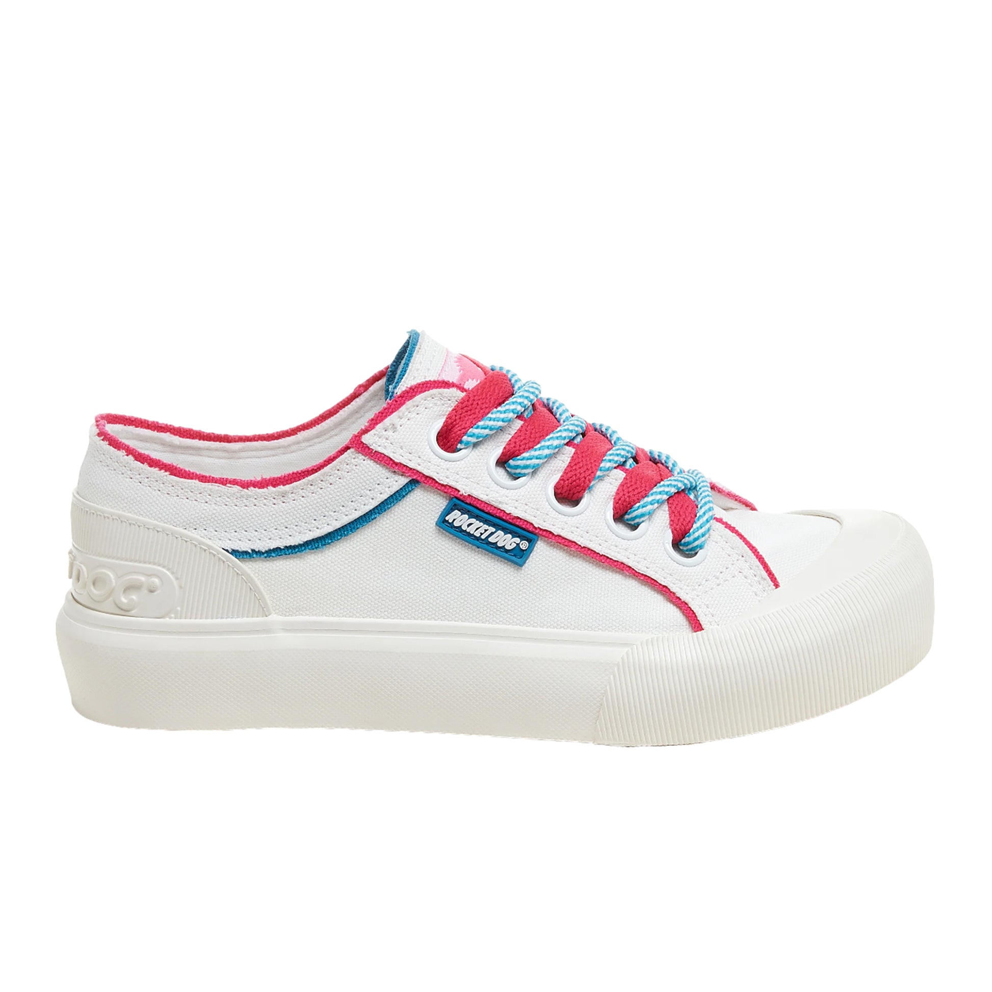 White - Pack Shot - Rocket Dog Womens-Ladies Jazzin Plus Trainers
