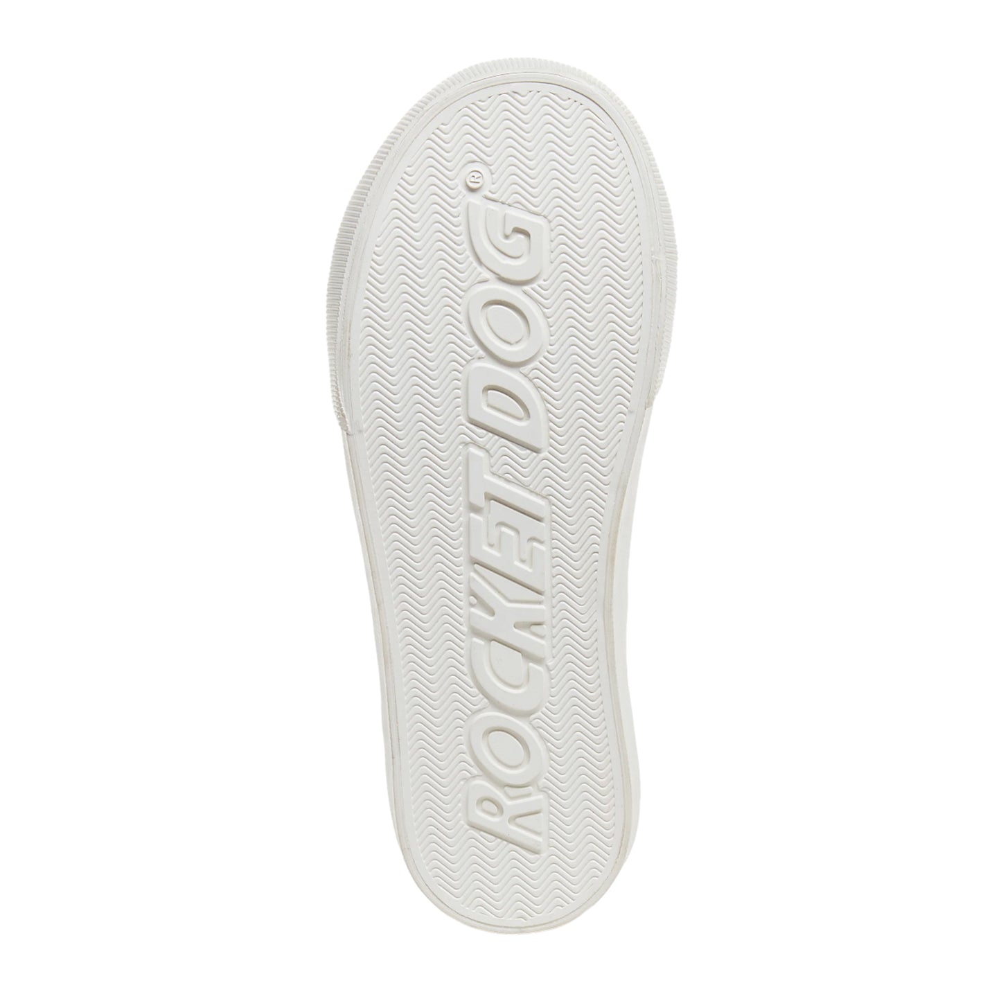 White - Side - Rocket Dog Womens-Ladies Jazzin Plus Trainers