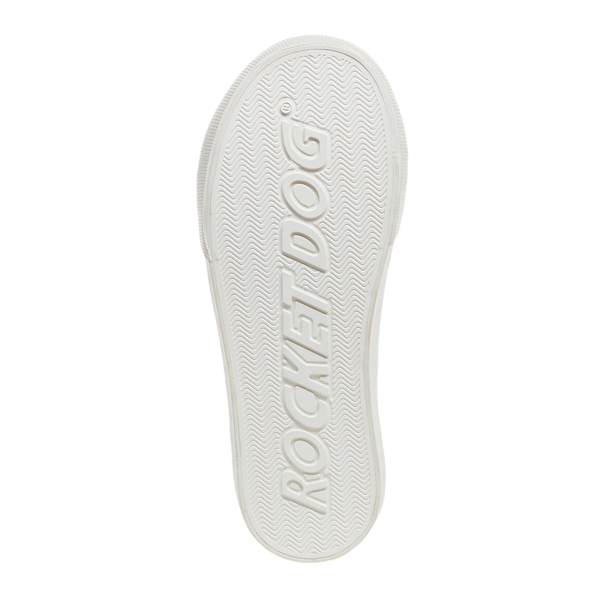 White - Side - Rocket Dog Womens-Ladies Jazzin Plus Trainers