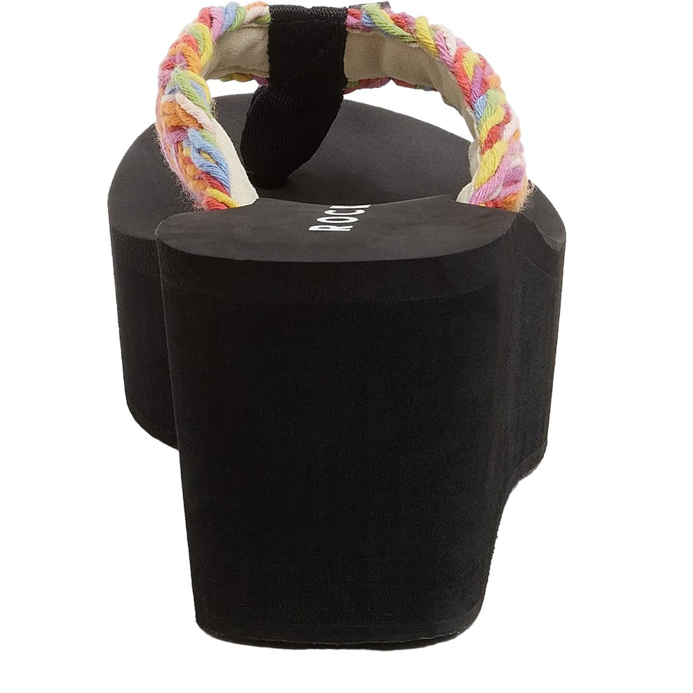 Rainbow - Back - Rocket Dog Womens-Ladies Braided Flip Flops