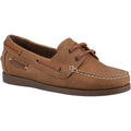 Camel - Front - Cotswold Womens-Ladies Waterlane Leather Boat Shoes