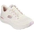 Natural-Multicoloured - Front - Skechers Womens-Ladies 2.0 - Big League Arch Fit Trainers