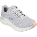 Light Grey-Multicoloured - Front - Skechers Womens-Ladies 2.0 - Big League Arch Fit Trainers