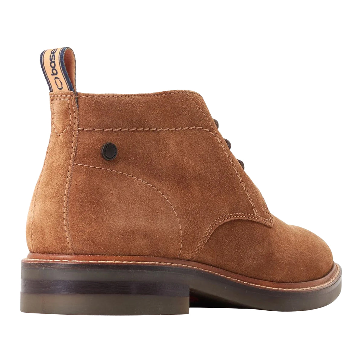 Ginger - Back - Base London Mens Knebworth Leather Chukka Boots