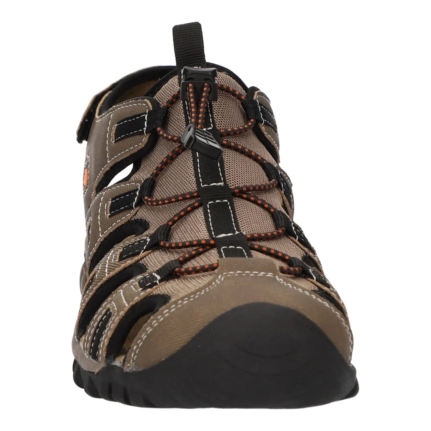 Taupe-Burnt Orange - Side - Hi-Tec Mens Cove Sport Sandals