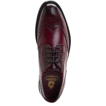 Bordo - Lifestyle - Base London Mens Chaplin Washed Leather Lace Up Brogues
