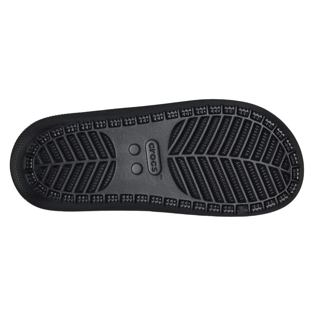 Black - Side - Crocs Unisex Adult Classic Sliders