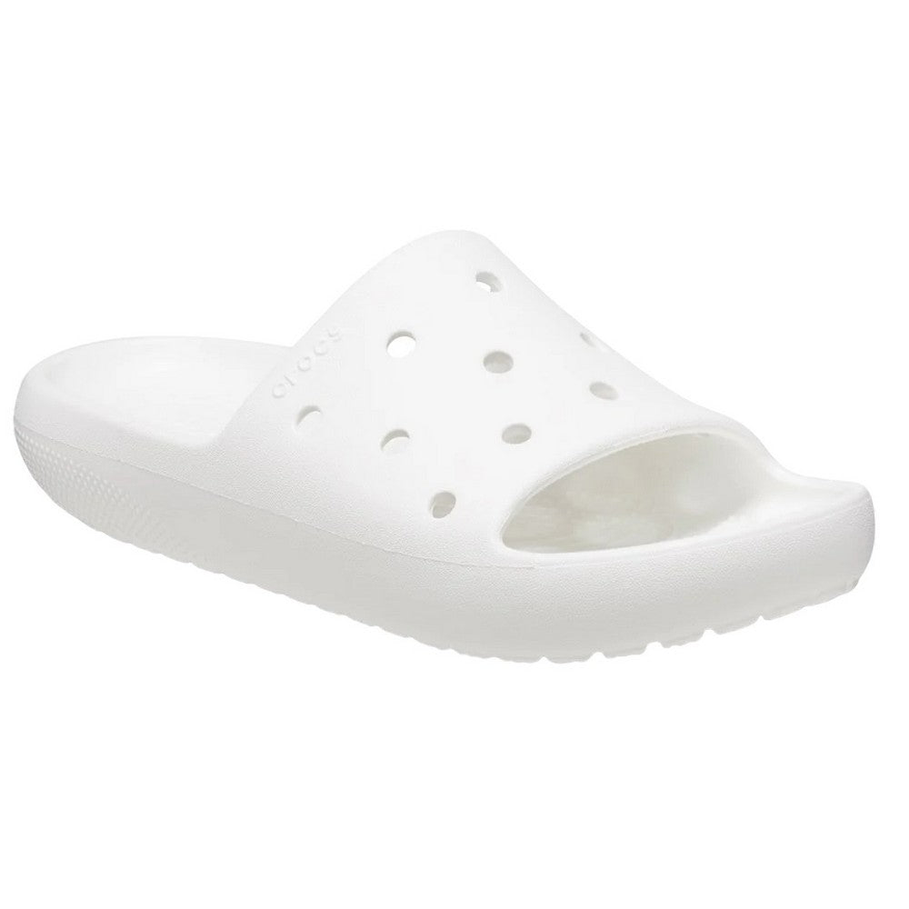 White - Front - Crocs Unisex Adult Classic Sliders