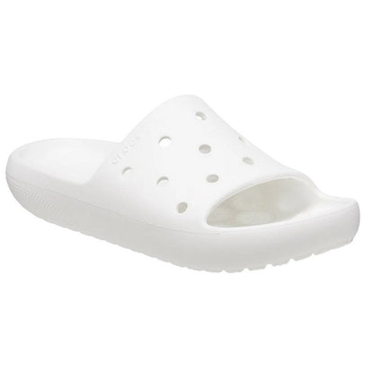White - Front - Crocs Unisex Adult Classic Sliders