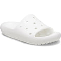 White - Front - Crocs Unisex Adult Classic Sliders