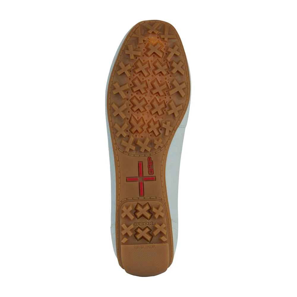 Light Blue - Lifestyle - Geox Womens-Ladies Kosmopolis Suede Moccasins