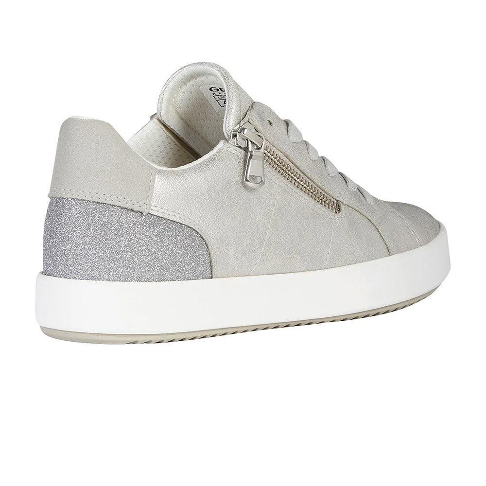 Silver - Back - Geox Womens-Ladies Blomiee Trainers