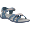 Stormy Sea-Silver - Front - Hi-Tec Womens-Ladies Anselia Sandals