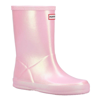 Bella - Front - Hunter Childrens-Kids First Nebula Wellington Boots