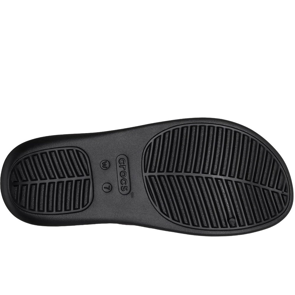 Black - Side - Crocs Womens-Ladies Getaway Strappy Mules