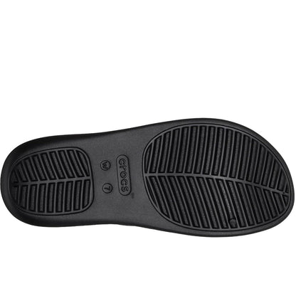 Black - Side - Crocs Womens-Ladies Getaway Strappy Mules