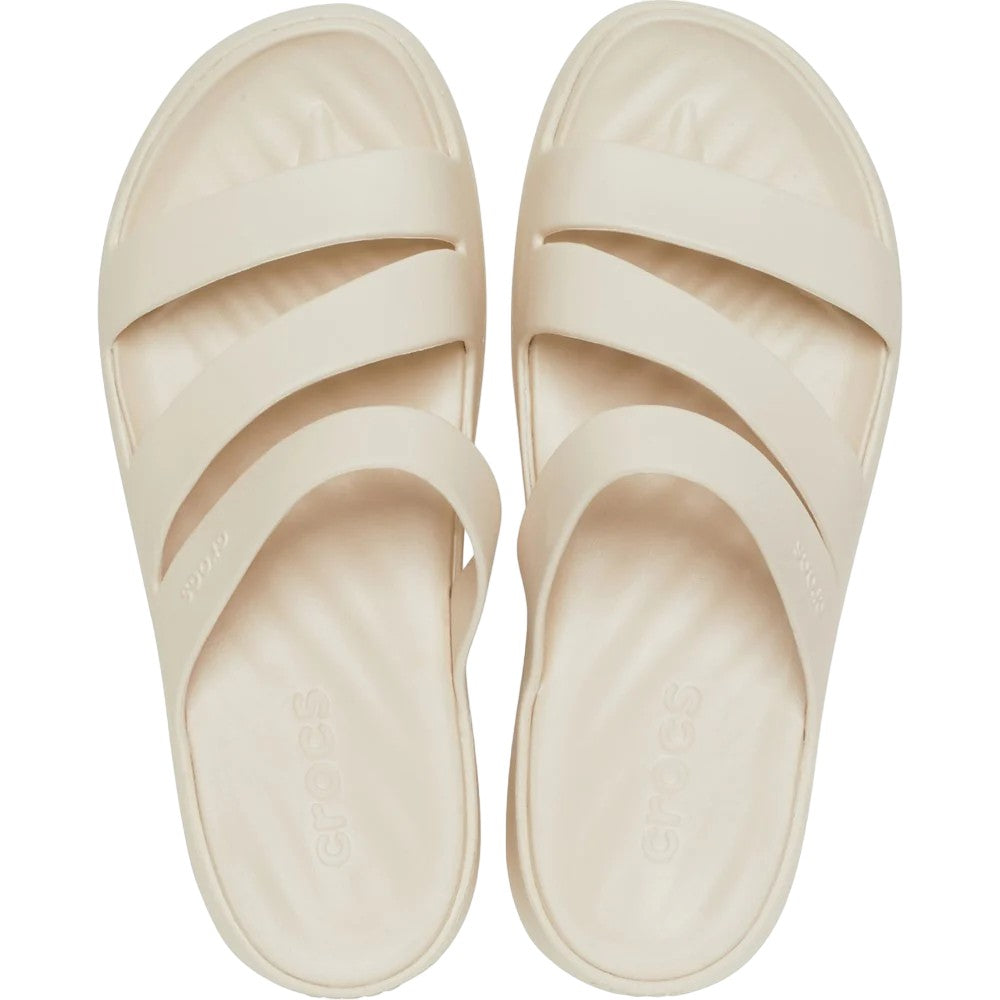 Stucco - Pack Shot - Crocs Womens-Ladies Getaway Strappy Mules