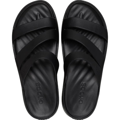 Black - Lifestyle - Crocs Womens-Ladies Getaway Strappy Mules