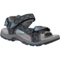 Grey-Turquoise - Front - Cotswold Womens-Ladies Foxcote Sandals
